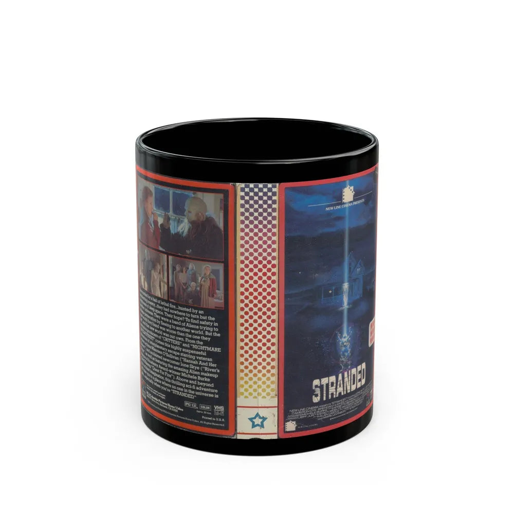 STRANDED (VHS COVER) - Black Coffee Mug-11oz-Go Mug Yourself