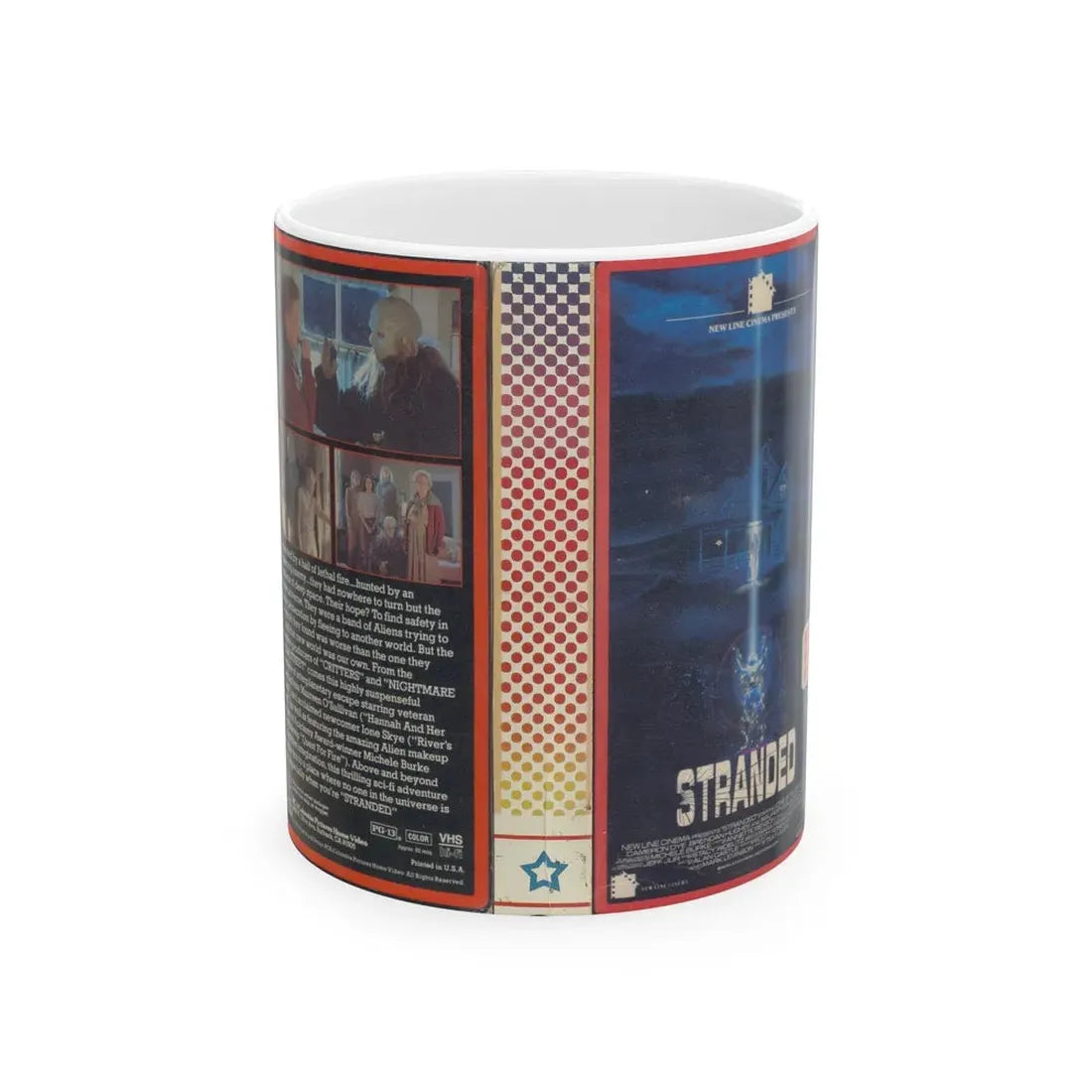 STRANDED (VHS COVER) - White Coffee Mug 11oz - Go Mug Yourself
