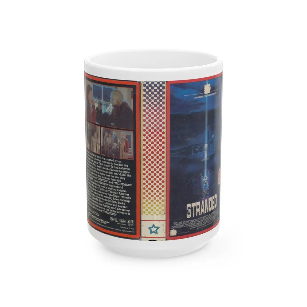 STRANDED (VHS COVER) - White Coffee Mug-15oz-Go Mug Yourself