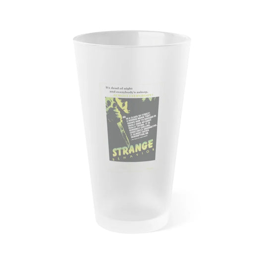 STRANGE BEHAVIOUR (DEAD KIDS) 1981 Movie Poster - Frosted Pint Glass 16oz-Go Mug Yourself