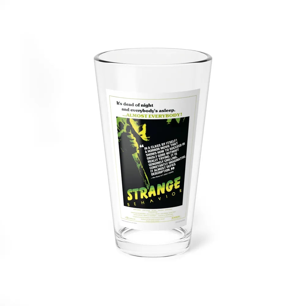 STRANGE BEHAVIOUR (DEAD KIDS) 1981 Movie Poster - Pint Glass 16oz-16oz-Go Mug Yourself