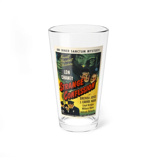 STRANGE CONFESSION 1945 Movie Poster - Pint Glass 16oz-16oz-Go Mug Yourself