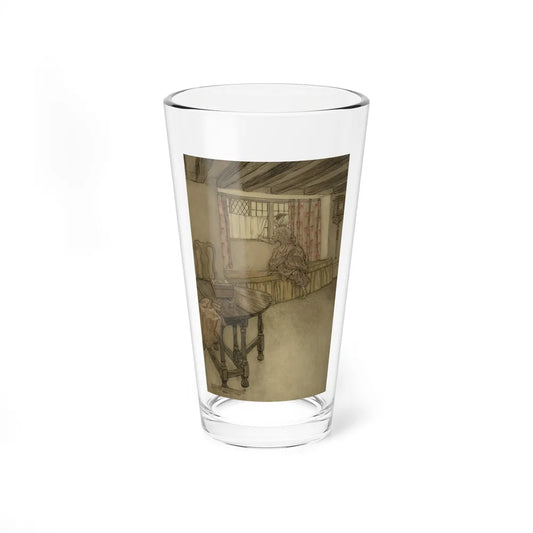 Strange Faces in the Window, Rip Van Winkle interior illustration, 1905 (Magazine Illustration) Pint Glass 16oz 16oz - Go Mug Yourself