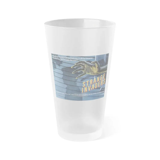STRANGE INVADERS 1983 Movie Poster - Frosted Pint Glass 16oz Default Title - Go Mug Yourself