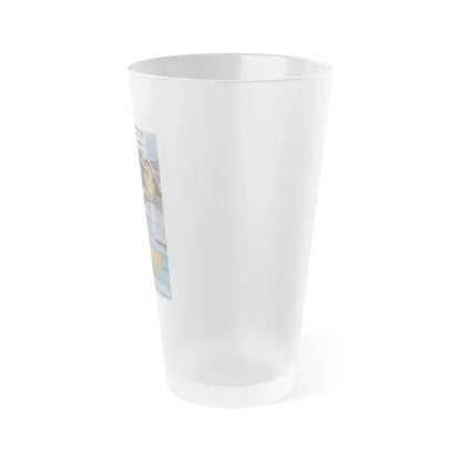 STRANGE INVADERS (DANISH) 1983 Movie Poster - Frosted Pint Glass 16oz - Go Mug Yourself