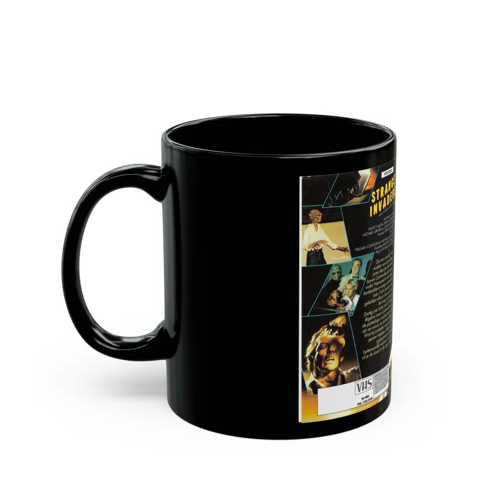 STRANGE INVADERS (VHS COVER) - Black Coffee Mug-Go Mug Yourself