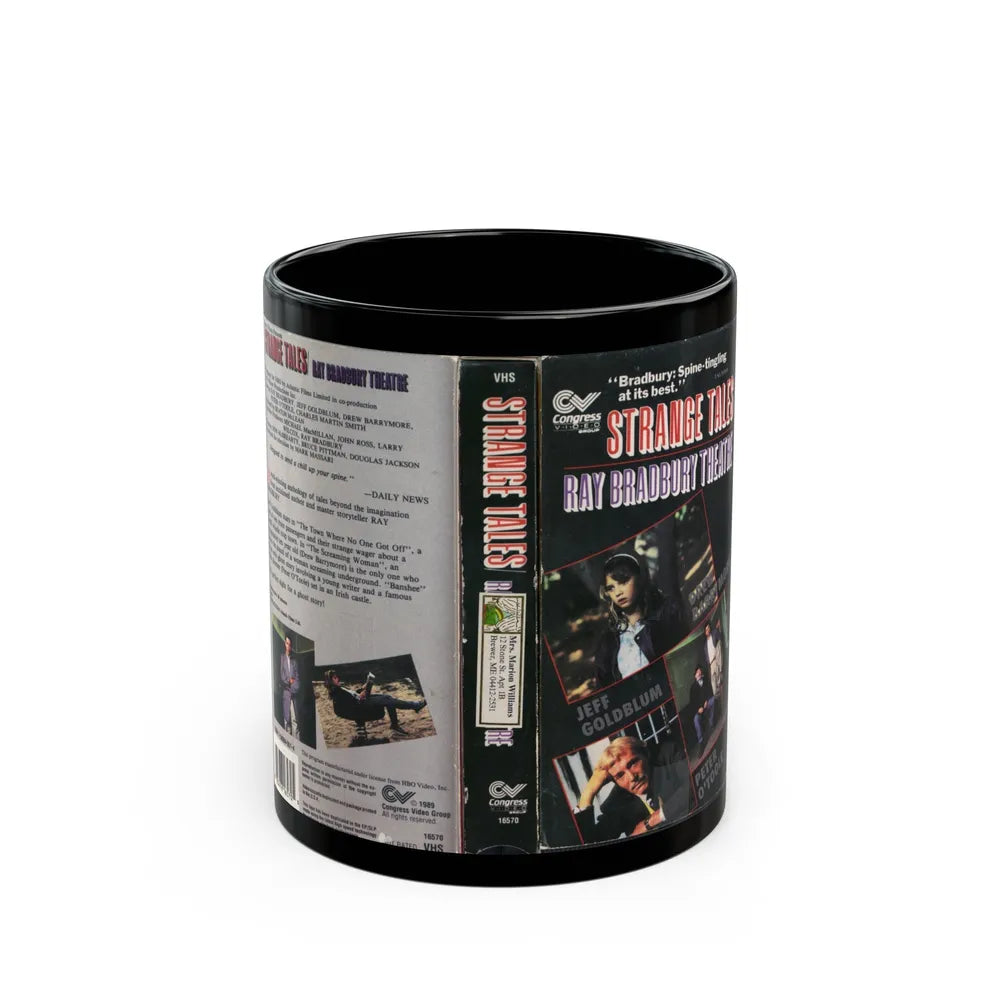 STRANGE TALES RAY BRADBURY THEATRE (VHS COVER) - Black Coffee Mug-11oz-Go Mug Yourself