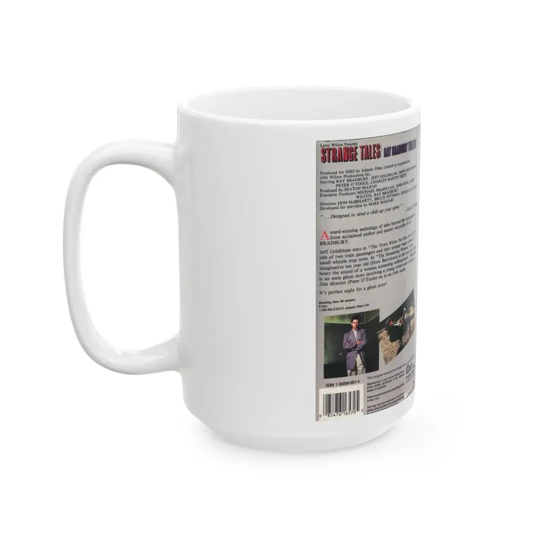 STRANGE TALES RAY BRADBURY THEATRE (VHS COVER) - White Coffee Mug - Go Mug Yourself