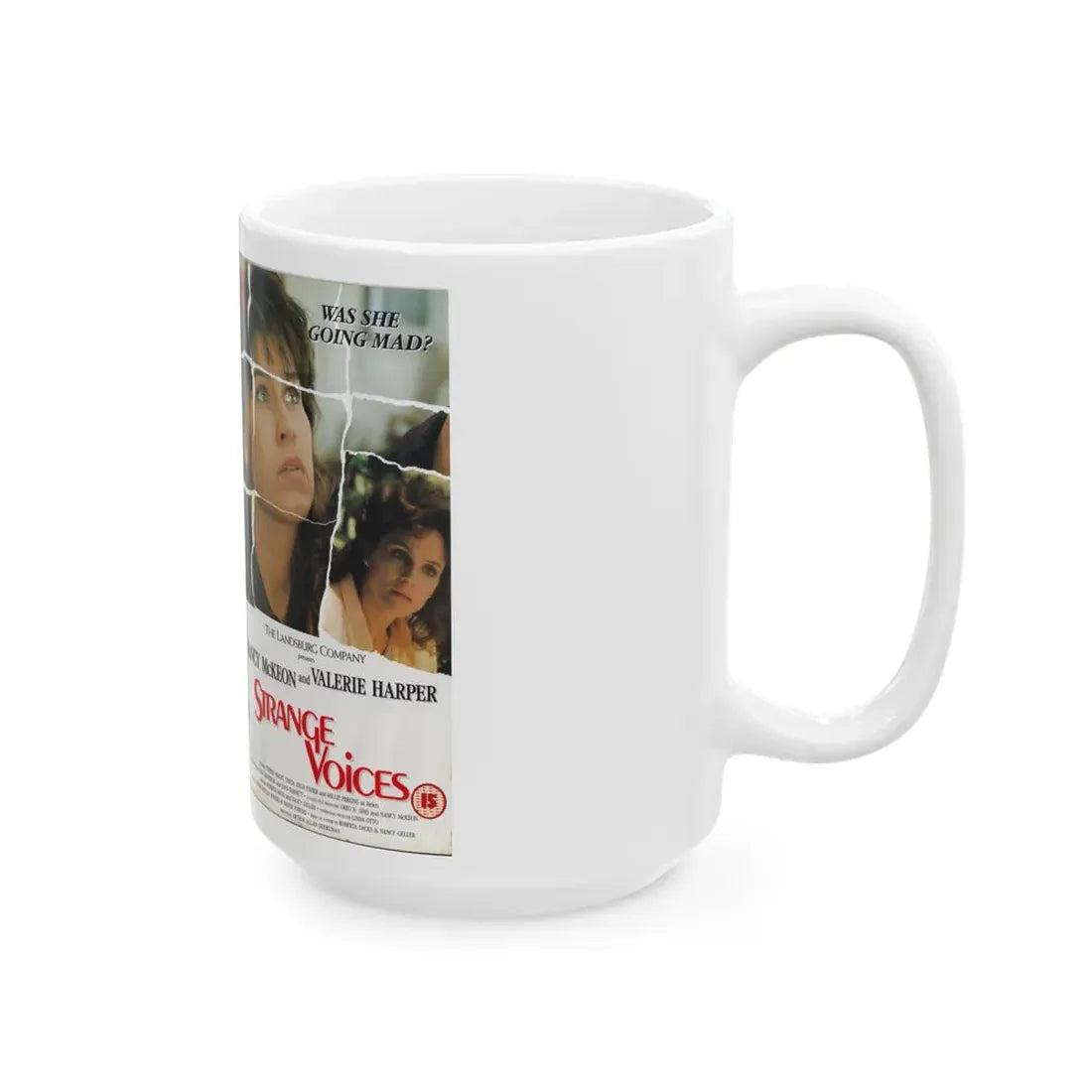 STRANGE VOICES VALERIE HARPER (VHS COVER) - White Coffee Mug - Go Mug Yourself