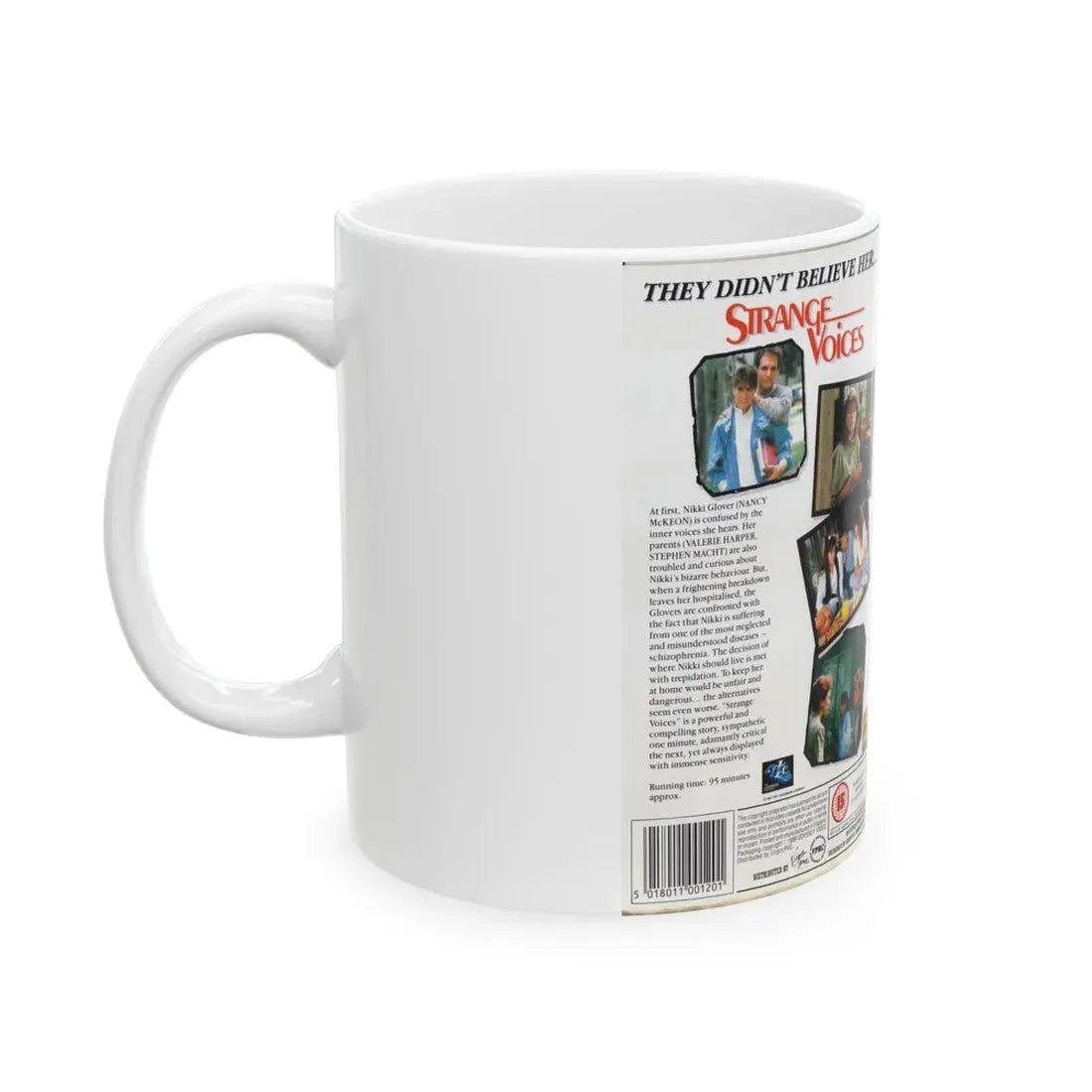 STRANGE VOICES VALERIE HARPER (VHS COVER) - White Coffee Mug - Go Mug Yourself