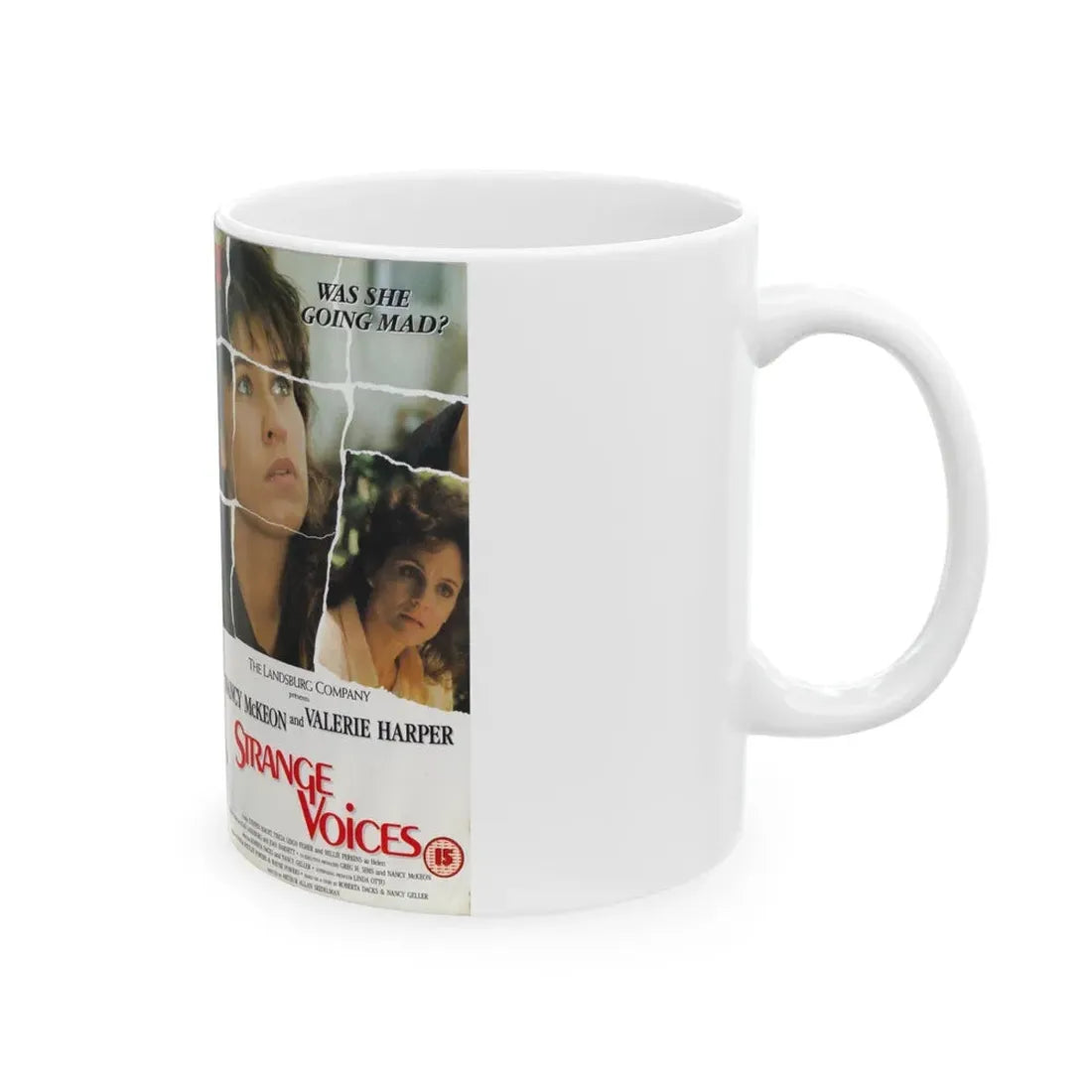 STRANGE VOICES VALERIE HARPER (VHS COVER) - White Coffee Mug - Go Mug Yourself