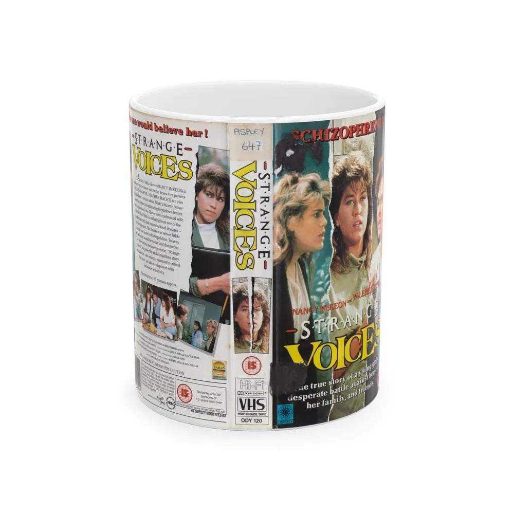 STRANGE VOICES (VHS COVER) - White Coffee Mug-11oz-Go Mug Yourself