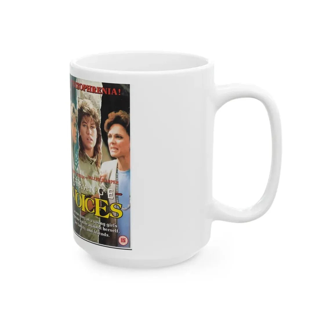 STRANGE VOICES (VHS COVER) - White Coffee Mug - Go Mug Yourself