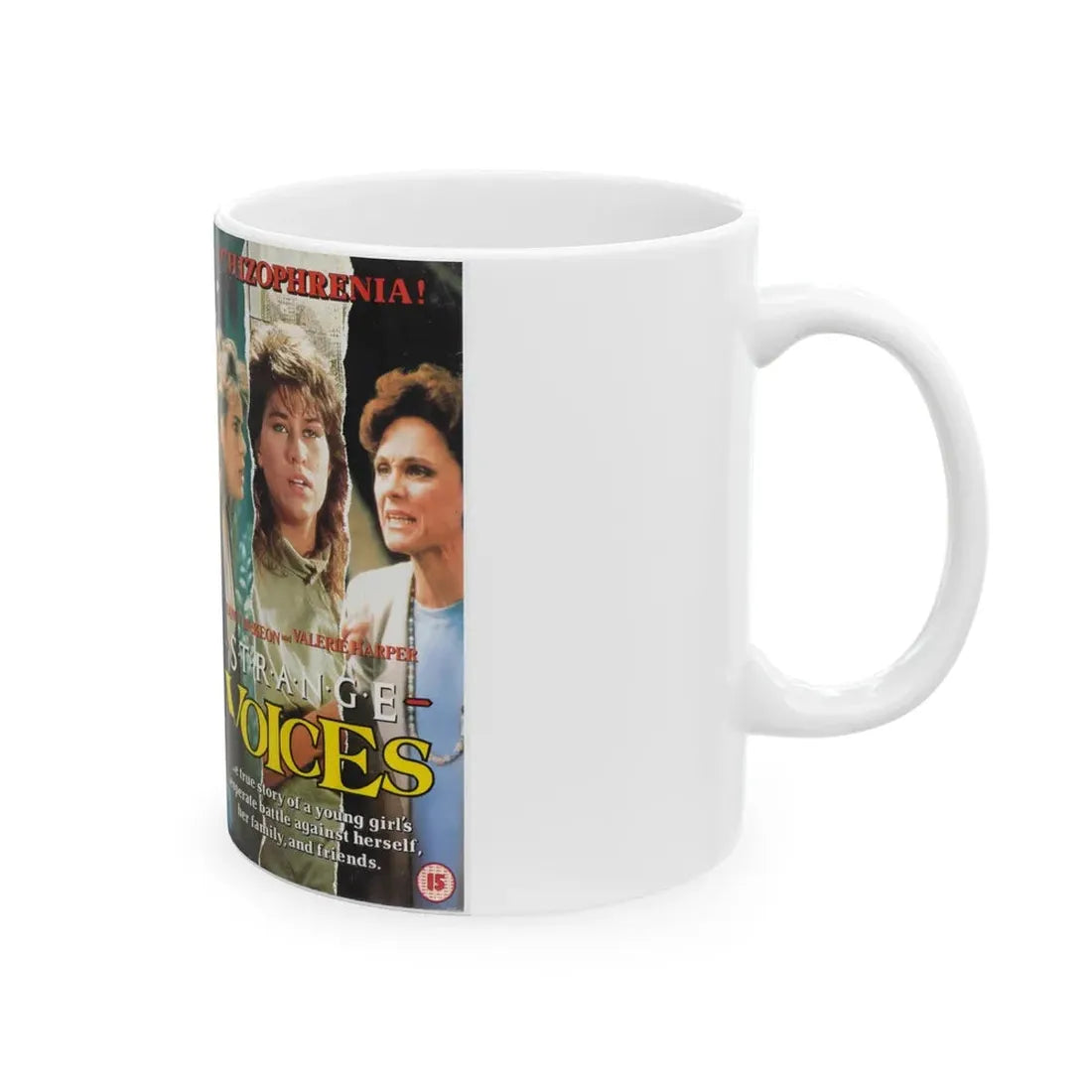 STRANGE VOICES (VHS COVER) - White Coffee Mug - Go Mug Yourself