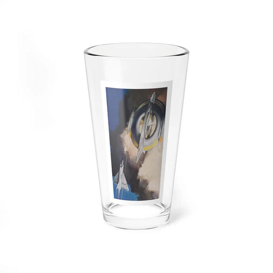 Stranger In The Sky by Pat Frank, The Saturday Evening Post, 1957 (Magazine Illustration) Pint Glass 16oz 16oz - Go Mug Yourself
