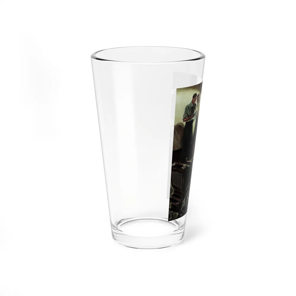 Stranger Than Truth, part 2, Collier's, September 21, 1949 (Magazine Illustration) Pint Glass 16oz - Go Mug Yourself