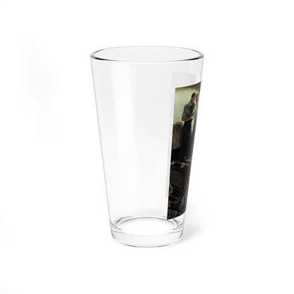 Stranger Than Truth, part 2, Collier's, September 21, 1949 (Magazine Illustration) Pint Glass 16oz - Go Mug Yourself