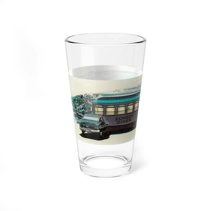 Strangers in the Night, Saturday Evening Post illustration (Magazine Illustration) Pint Glass 16oz - Go Mug Yourself