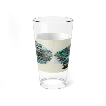 Strangers in the Night, Saturday Evening Post illustration (Magazine Illustration) Pint Glass 16oz - Go Mug Yourself