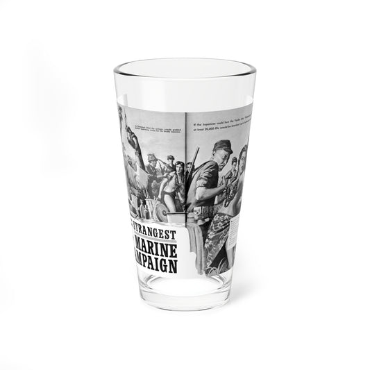 Strangest Marine Campaign, Action For Men, March 1965 (Magazine Illustration) Pint Glass 16oz-16oz-Go Mug Yourself