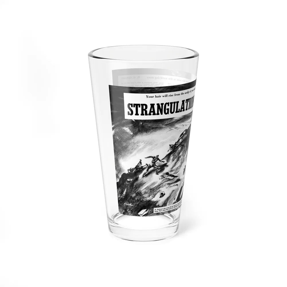 Strangulation, Sir! magazine, May 1953 (Magazine Illustration) Pint Glass 16oz-Go Mug Yourself