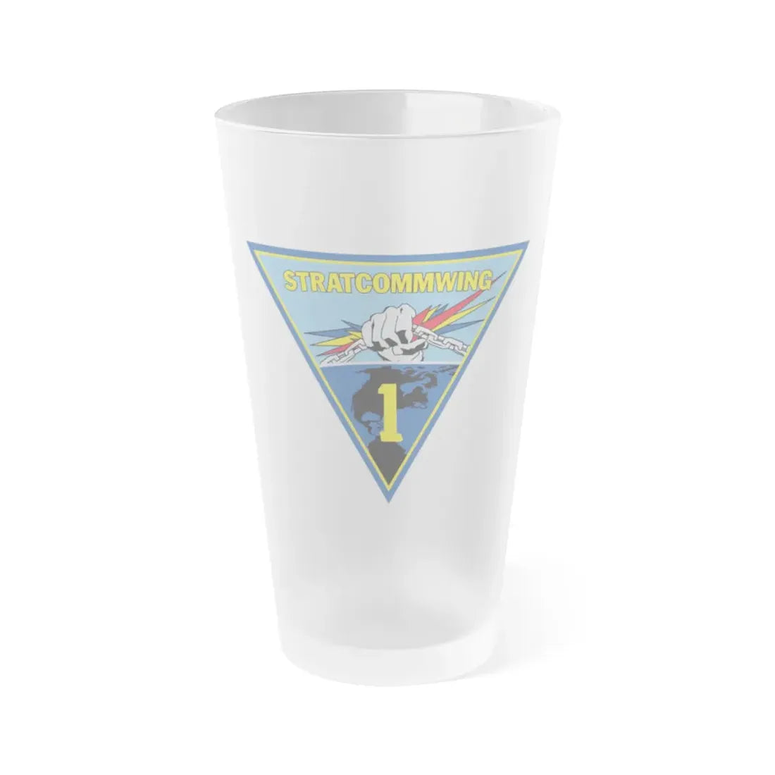 STRATCOMMWING 1 (U.S. Navy) Frosted Pint Glass 16oz Default Title - Go Mug Yourself