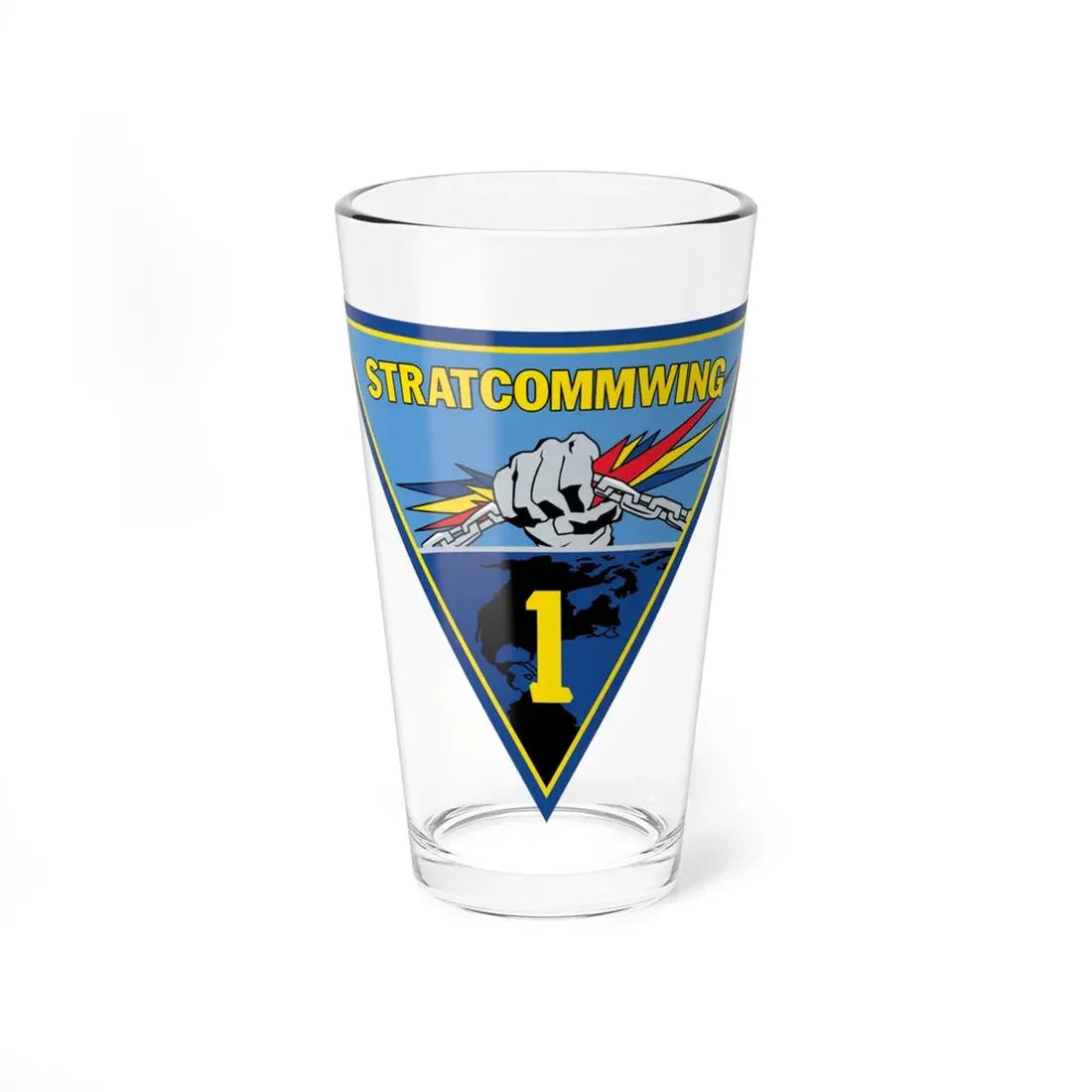 STRATCOMMWING 1 (U.S. Navy) Pint Glass 16oz 16oz - Go Mug Yourself
