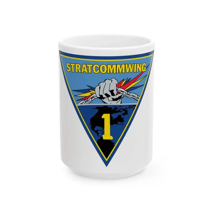 STRATCOMMWING 1 (U.S. Navy) White Coffee Mug 15oz - Go Mug Yourself