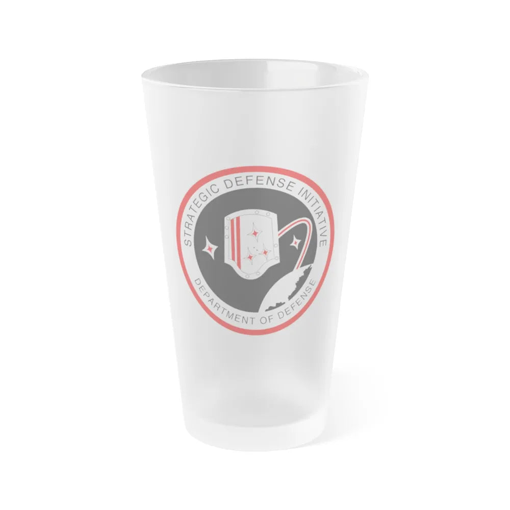 Strategic Defense Initiative - Frosted Pint Glass 16oz-16oz-Frosted-Go Mug Yourself