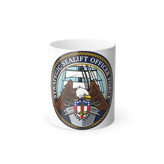 Strategic Sealift Officer Force (U.S. Navy) Color Changing Mug 11oz-11oz-Go Mug Yourself