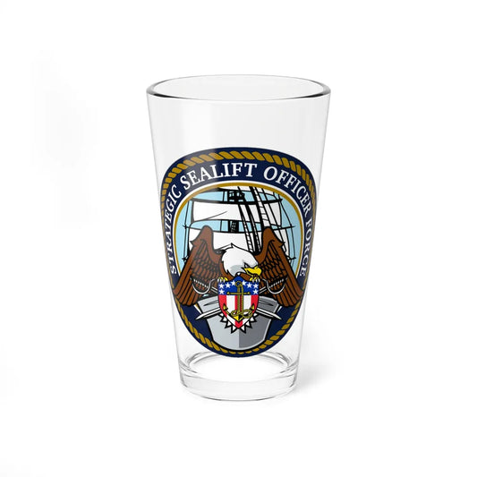 Strategic Sealift Officer Force (U.S. Navy) Pint Glass 16oz-16oz-Go Mug Yourself