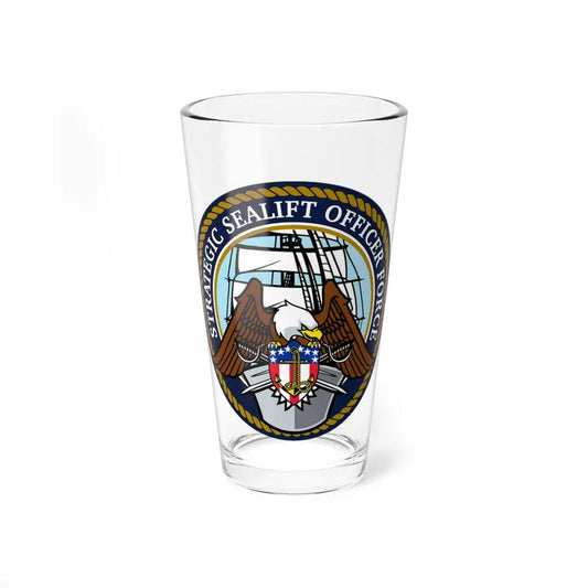 Strategic Sealift Officer Force (U.S. Navy) Pint Glass 16oz 16oz - Go Mug Yourself