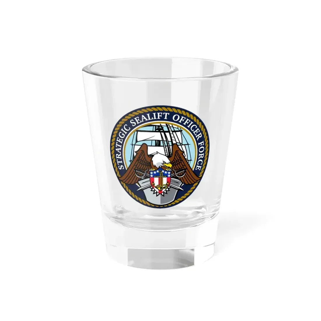 Strategic Sealift Officer Force (U.S. Navy) Shot Glass 1.5oz 1.5oz - Go Mug Yourself