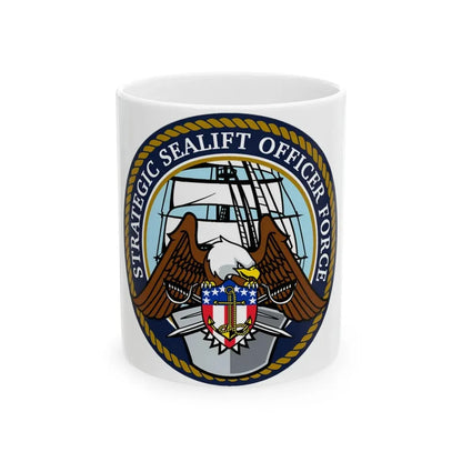 Strategic Sealift Officer Force (U.S. Navy) White Coffee Mug 11oz - Go Mug Yourself