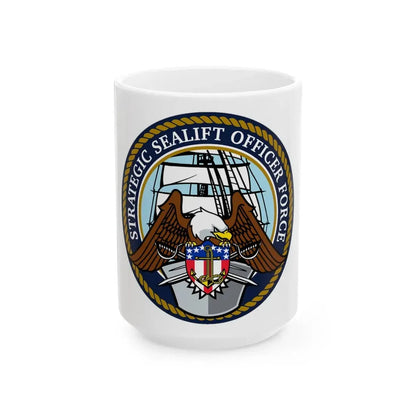 Strategic Sealift Officer Force (U.S. Navy) White Coffee Mug 15oz - Go Mug Yourself
