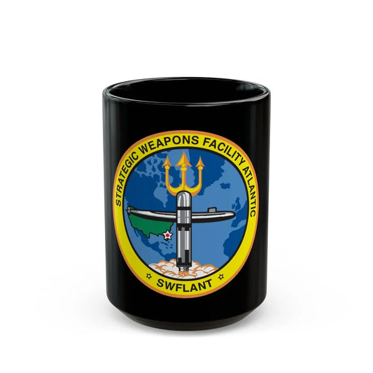 Strategic Weapons Facility Atlantic (U.S. Navy) Black Coffee Mug-15oz-Go Mug Yourself