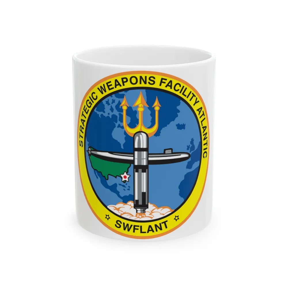 Strategic Weapons Facility Atlantic (U.S. Navy) White Coffee Mug-11oz-Go Mug Yourself