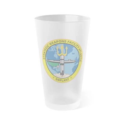 Strategic Weapons Facility Atlantic (U.S. Navy) Frosted Pint Glass 16oz Default Title - Go Mug Yourself