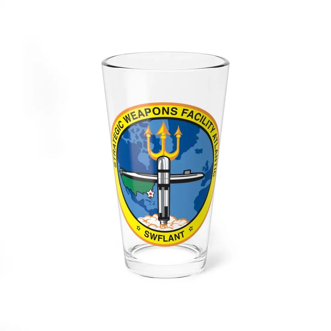 Strategic Weapons Facility Atlantic (U.S. Navy) Pint Glass 16oz 16oz - Go Mug Yourself
