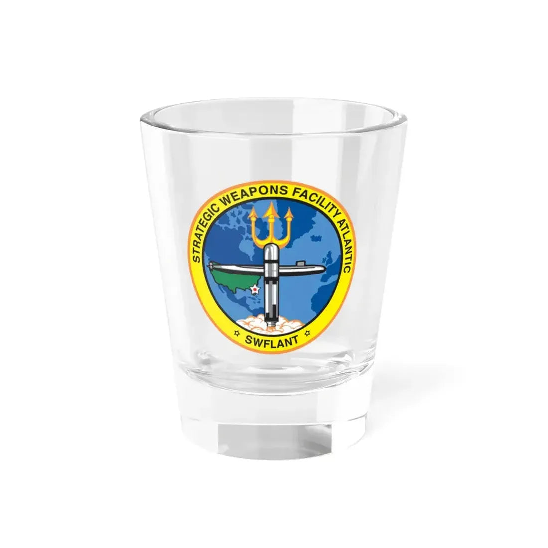 Strategic Weapons Facility Atlantic (U.S. Navy) Shot Glass 1.5oz 1.5oz - Go Mug Yourself