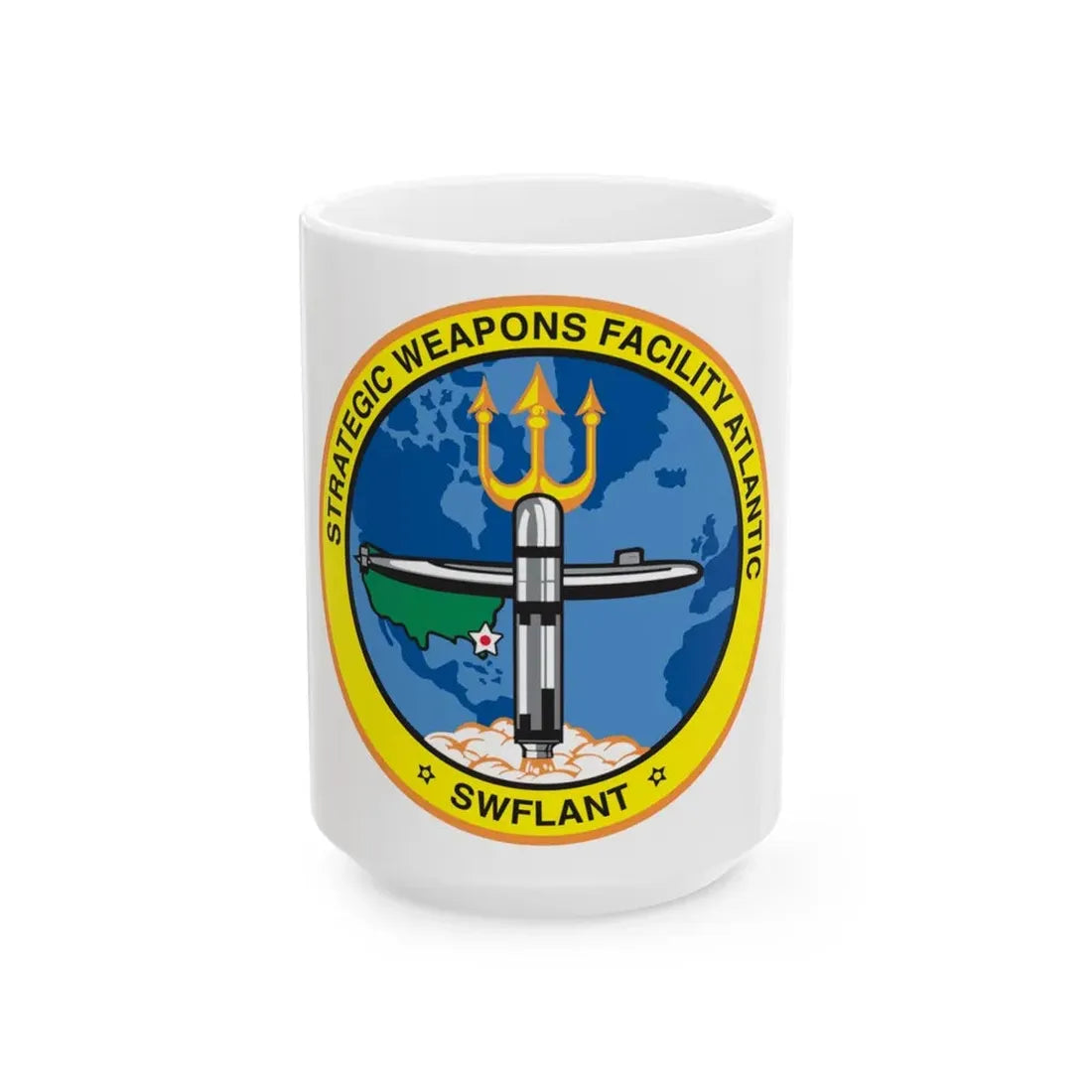 Strategic Weapons Facility Atlantic (U.S. Navy) White Coffee Mug 15oz - Go Mug Yourself