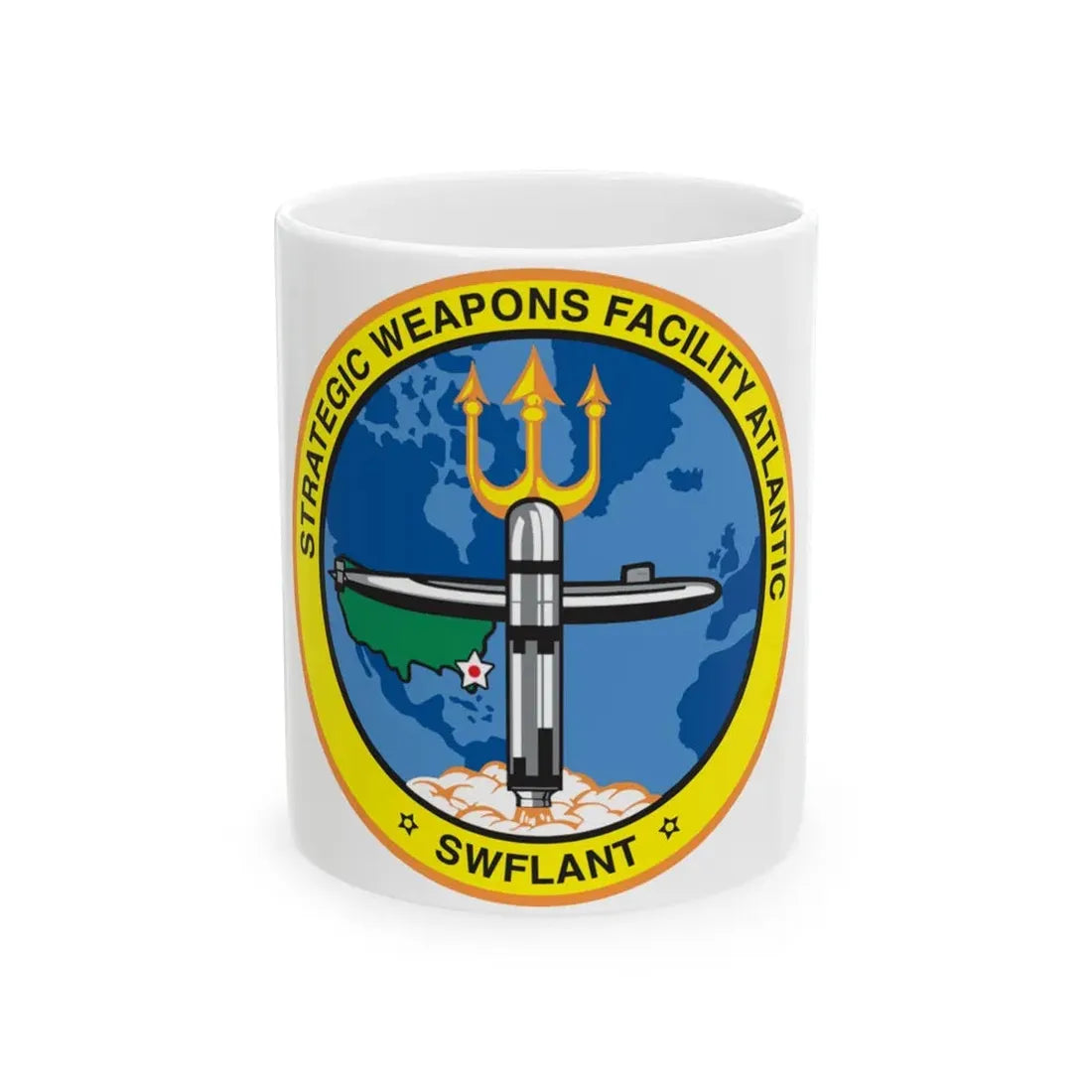 Strategic Weapons Facility Atlantic (U.S. Navy) White Coffee Mug - Go Mug Yourself