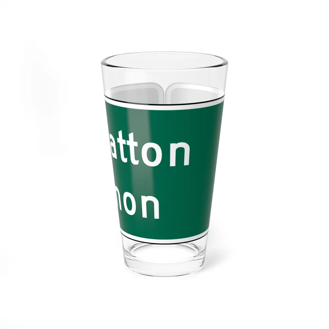 Stratton 16 Limon 16 MUTCD D2-2 (Colorado) (Road Sign) Pint Glass 16oz 16oz - Go Mug Yourself