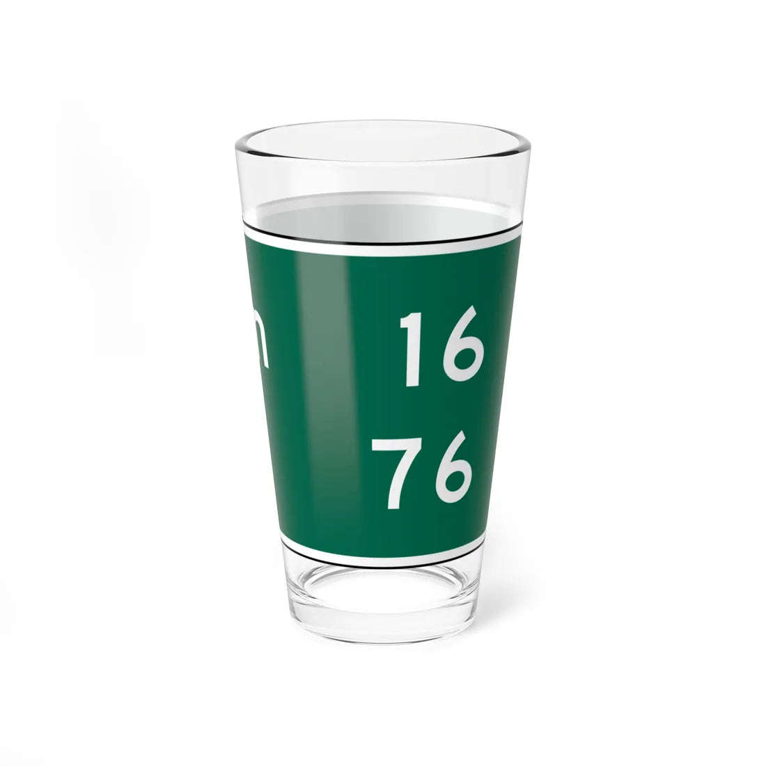 Stratton 16 Limon 16 MUTCD D2-2 (Colorado) (Road Sign) Pint Glass 16oz - Go Mug Yourself