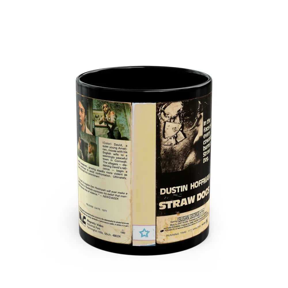 STRAW DOGS (VHS COVER) - Black Coffee Mug-11oz-Go Mug Yourself