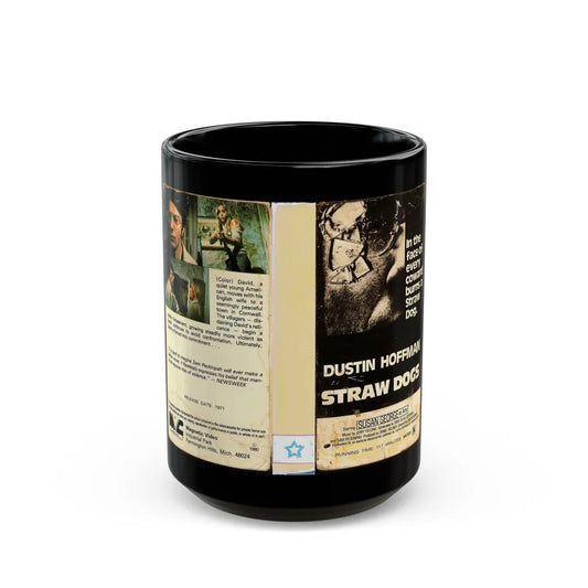 STRAW DOGS (VHS COVER) - Black Coffee Mug-15oz-Go Mug Yourself