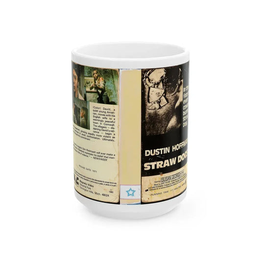 STRAW DOGS (VHS COVER) - White Coffee Mug 15oz - Go Mug Yourself
