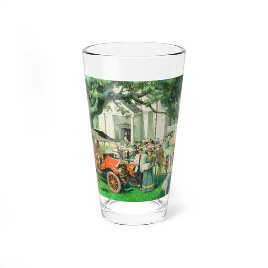 Strawberry Festival, 1909 Hudson, Great Moments in Early American Motoring (Magazine Illustration) Pint Glass 16oz 16oz - Go Mug Yourself