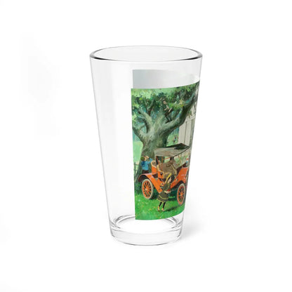 Strawberry Festival, 1909 Hudson, Great Moments in Early American Motoring (Magazine Illustration) Pint Glass 16oz - Go Mug Yourself