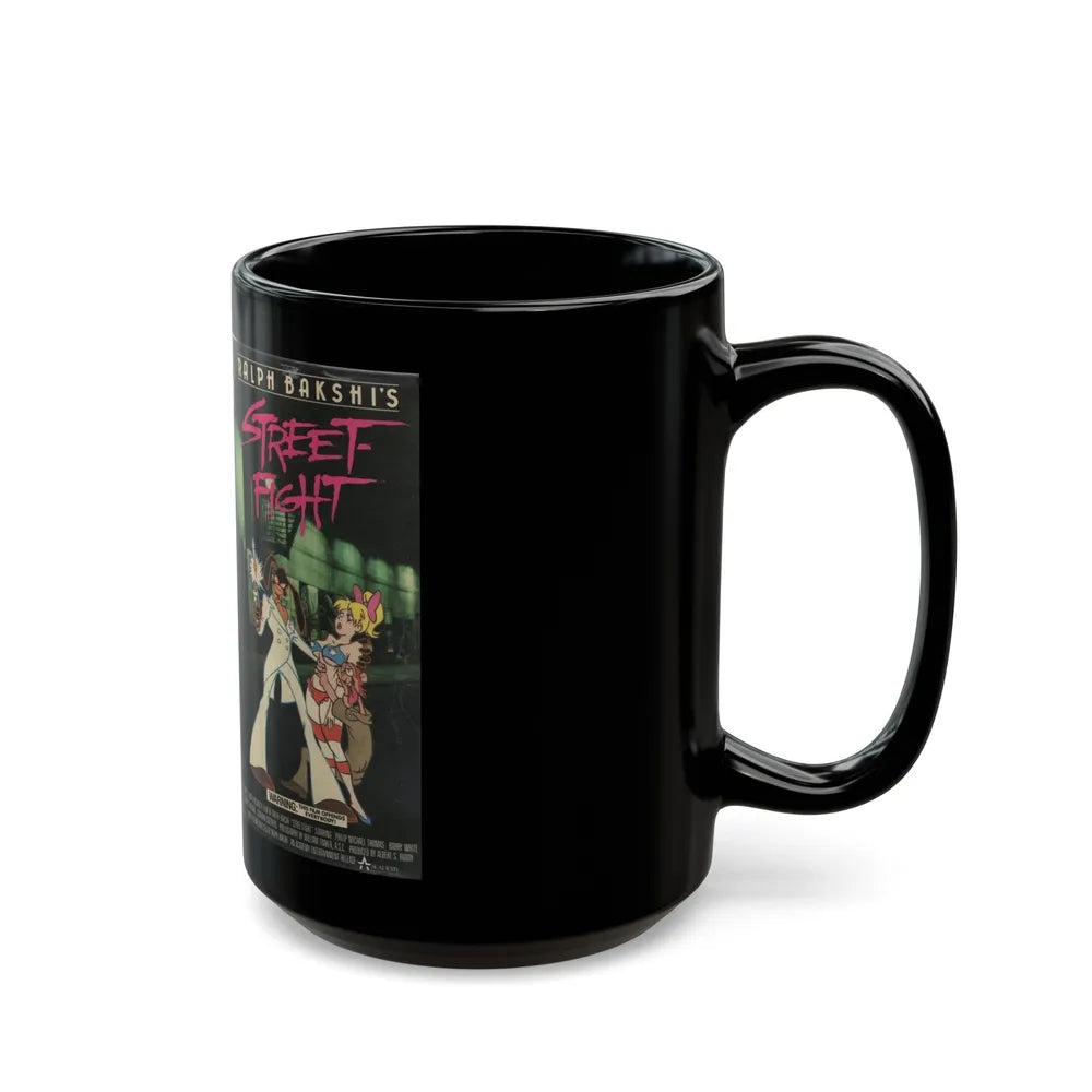 STREET FIGHT RALPH BASKHIS (VHS COVER) - Black Coffee Mug-Go Mug Yourself